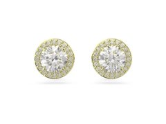 Liu Jo Minimalistické pozlacené náušnice se zirkony Essential LJ2511