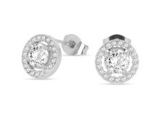 Liu Jo Nadčasové ocelové náušnice se zirkony Essential LJ2262