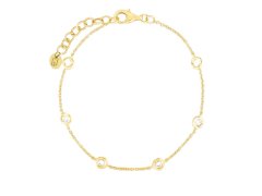 Liu Jo Něžný pozlacený náramek se zirkony Essential LJ2467