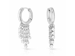 Liu Jo Ocelové visací náušnice s&nbsp;krystaly LJ2992