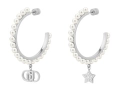 Liu Jo Perlové kruhové náušnice s&nbsp;přívěsky Stones LJ3167