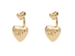 Liu Jo Pozlacené srdíčkové náušnice z&nbsp;oceli Icones LJ3153