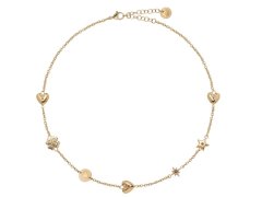 Liu Jo Pozlacený dámský náhrdelník s&nbsp;krystaly Icones LJ3176