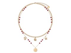 Liu Jo Pozlacený náhrdelník s&nbsp;přívěsky Icones LJ3177