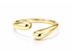 Liu Jo Pozlacený otevřený prsten z&nbsp;oceli LJ2387M 50 mm