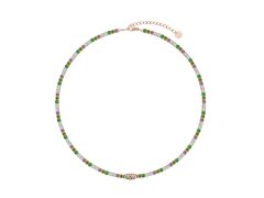 Liu Jo Pozlacený tenisový náhrdelník s&nbsp;krystaly Stones LJ3214