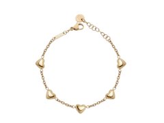 Liu Jo Srdcový pozlacený řetízkový náramek Icones LJ3192