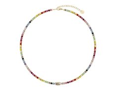 Liu Jo Tenisový duhový náhrdelník s krystaly Stones LJ3221
