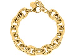 Liu Jo Výrazný dámský náramek z&nbsp;pozlacené oceli LJ2332