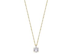 Lotus Silver Elegantní pozlacený náhrdelník ze stříbra s čirými krystaly Swarovski LP2005-1/5 (řetízek, přívěsek)