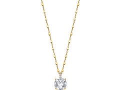 Lotus Silver Elegantní pozlacený náhrdelník ze stříbra s čirými krystaly Swarovski LP2005-1/5 (řetízek, přívěsek)