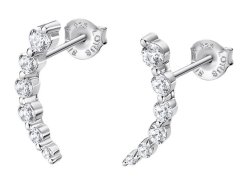 Lotus Silver Elegantní stříbrné náušnice se zirkony Earparty LP3389-4/1