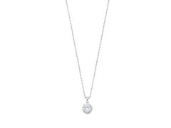 Lotus Silver Elegantní stříbrný náhrdelník s čirými zirkony LP3104-1/1 (řetízek, přívěsek)