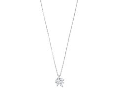 Lotus Silver Líbivý stříbrný náhrdelník s čirými zirkony Větvička LP3086-1/1