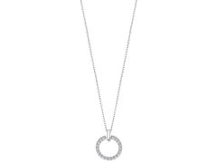 Lotus Silver Půvabný stříbrný náhrdelník s čirými zirkony LP3100-1/1
