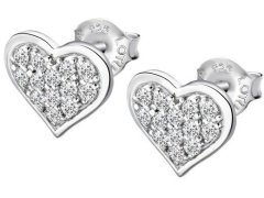 Lotus Silver Romantické stříbrné náušnice Srdce Moments LP3125-4/1