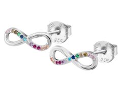 Lotus Silver Stříbrné náušnice s&nbsp;barevnými zirkony Nekonečno LP1872-4/4
