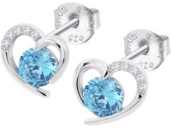 Lotus Silver Třpytivé stříbrné náušnice Srdce Moments LP3106-4/3