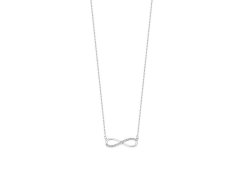 Lotus Silver Třpytivý stříbrný náhrdelník s čirými zirkony Nekonečno LP1872-1/1