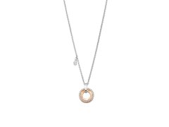 Lotus Style Ocelový náhrdelník s bicolor přívěskem Woman Basic LS2176-1/3
