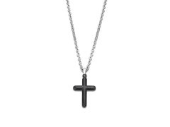 Lotus Style Ocelový náhrdelník s křížkem Men in black LS2217-1/1