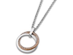 Lotus Style Ocelový náhrdelník s krystaly LS1780-1/2