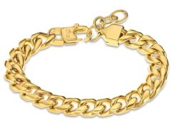 Lotus Style Pozlacený ocelový náramek Men in Black LS2215-2/1