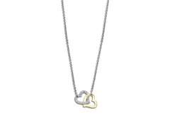 Lotus Style Romantický ocelový bicolor náhrdelník Woman`s Heart LS2117-1/1
