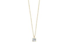 Luca Barra Dámský pozlacený náhrdelník se zirkonem CK2141 (řetízek, přívěsek)