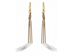 Marc Malone Dlouhé řetízkové náušnice z&nbsp;pozlacené oceli Hádek MCE250186G