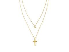 Marc Malone Dvojitý náhrdelník s&nbsp;křížkem Ginevra MCN260626G