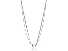 Marc Malone Dvojitý ocelový náhrdelník Skye Silver Necklace MCN24001S