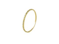 Marc Malone Elegantní pevný náramek s&nbsp;čirými krystaly Nyra Gold MCB260845G