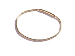 Marc Malone Elegantní pozlacený náramek pro muže MCGB5074G 19 cm