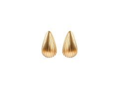 Marc Malone Pozlacené náušnice Amara Gold Earrings MCE250264G