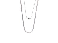 Marc Malone Módní ocelový náhrdelník Luna Silver Necklace MCN250257S