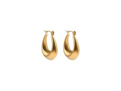 Marc Malone Módní pozlacené náušnice Isla Gold Earrings MCE250265G