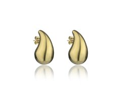 Marc Malone Nadčasové pozlacené náušnice Tear Drop MCE24033G
