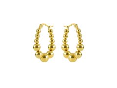Marc Malone Pozlacené náušnice Gwyneira Gold Earrings MCE260601G