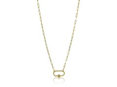 Marc Malone Originální pozlacený náhrdelník Hailey Gold Necklace MCN23016G