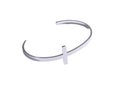 Marc Malone Pánský otevřený náramek s&nbsp;křížkem MCGB5004S