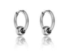 Marc Malone Ocelové kruhové náušnice Everly Silver Earrings MCE23023S