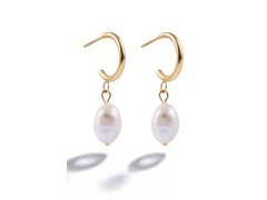 Marc Malone Pozlacené náušnice s&nbsp;umělou perlou Mistré MCE250370G