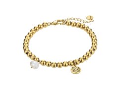 Marc Malone Pozlacený korálkový náramek Layla Gold Bracelet MCB23015G