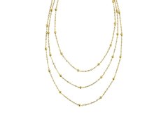 Marc Malone Trojitý pozlacený náhrdelník Giselle MCN260625G