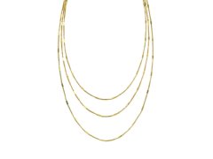 Marc Malone Trojitý pozlacený náhrdelník Velmira Gold MCN260630G