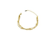 Marc Malone Trojitý řetízkový náramek Velmora Gold MCB260833G