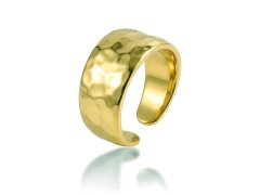 Marc Malone Výrazný otevřený prsten z&nbsp;pozlacené oceli Olina MCR260792G