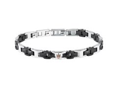 Maserati Fashion pánský náramek z oceli Ceramic JM426ATZ98
