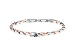 Maserati Pánský bicolor náramek z&nbsp;oceli Iconic JM425AVD101